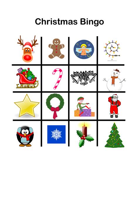 bingo weihnachten grundschule